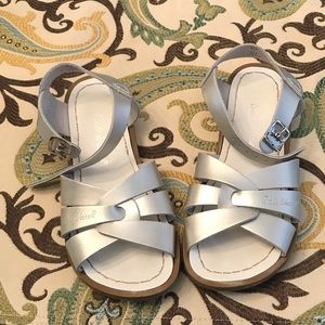 Saltwater sandals by Hoy. Girls size 1